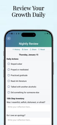 Sober Dailies - AA Toolkit Screenshot 9 of 9