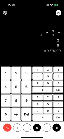 Fraction Calculatorr screenshot