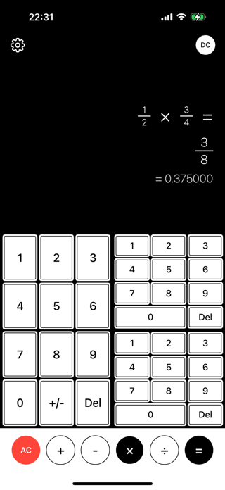 Fraction Calculatorr Screenshot 1 of 2