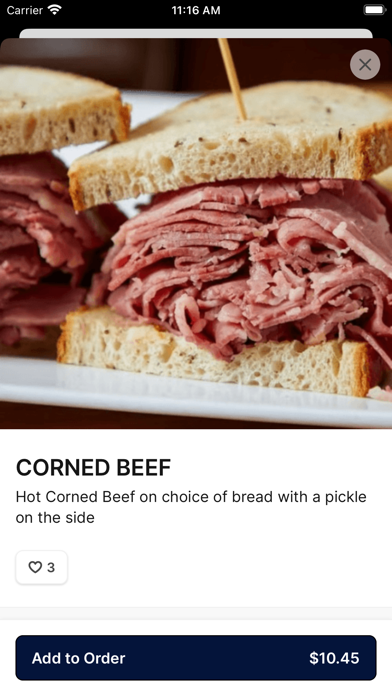 Galaxy Diner iPhone screenshot 3 - Food & Drink app