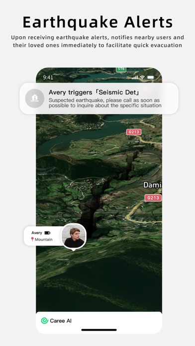 CareeAI: Stay Connected & Safe iPhone screenshot 8 - Social Networking app