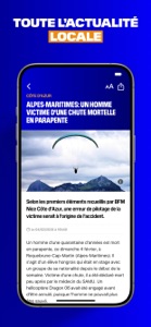 BFM Nice - news et météo screenshot #3 for iPhone