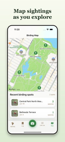 BirdLogAI - Bird ID Log iPhone screenshot