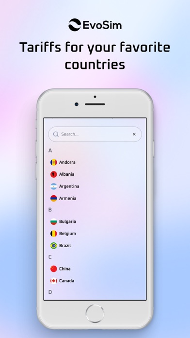 Screenshot 3 of EvoSim: Travel eSIM Internet App