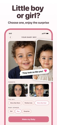 Futura: Baby Face Generator iPhone screenshot