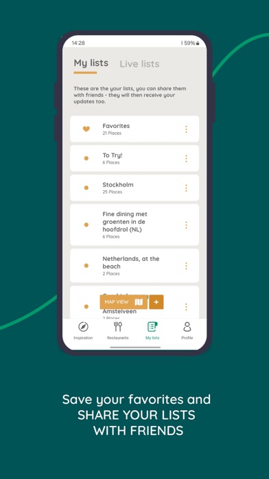 My Treats restaurant guide Screenshot
