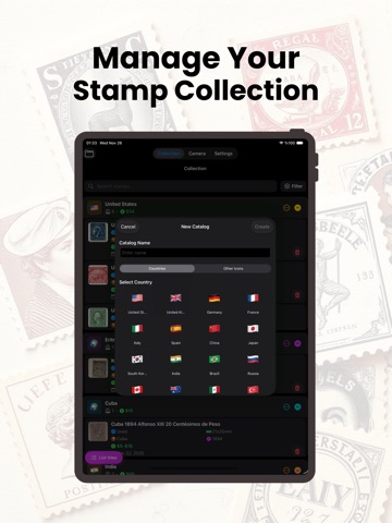 Stamp Identifier Value Scanner iPad screenshot