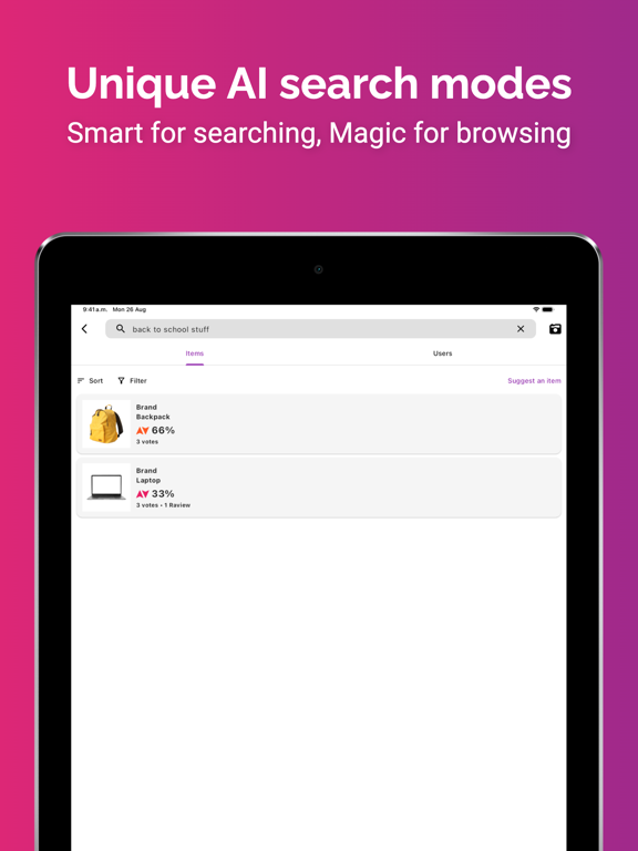 Raview iPad screenshot 4 - Shopping app