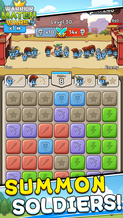Warrior Match Wars Screenshot