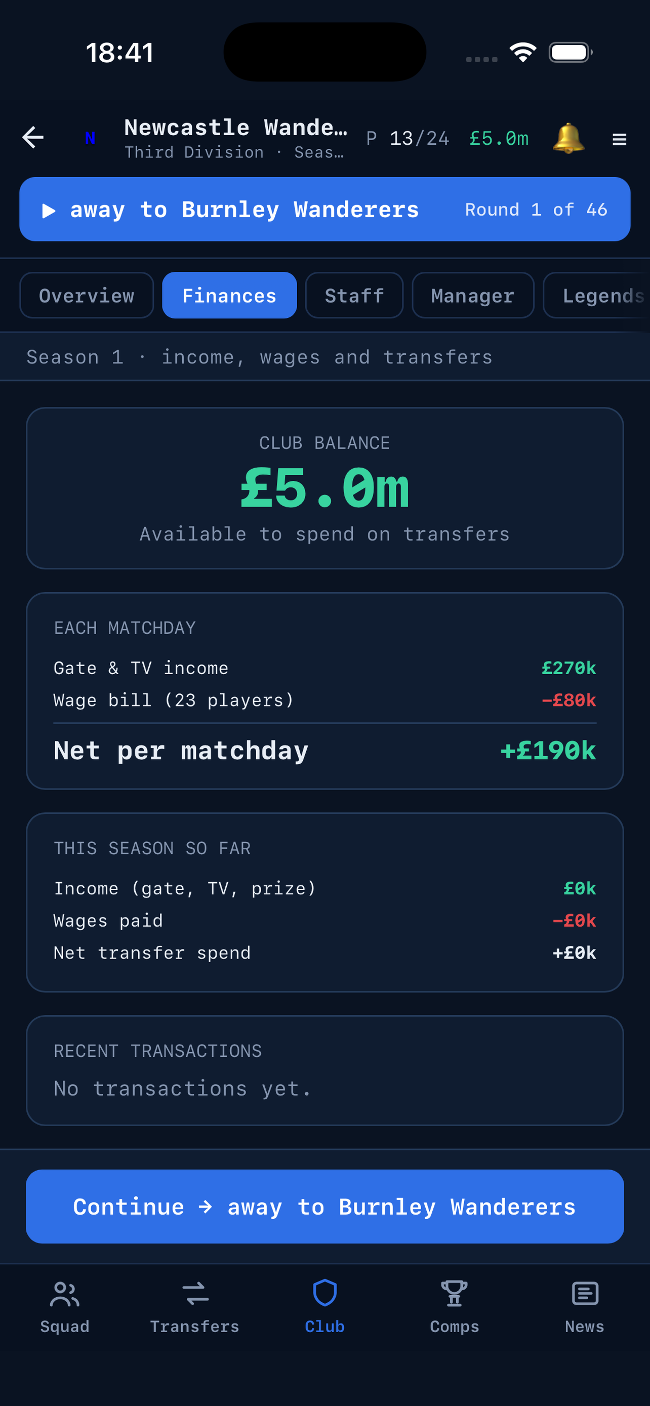 Tactical manager screenshot 2