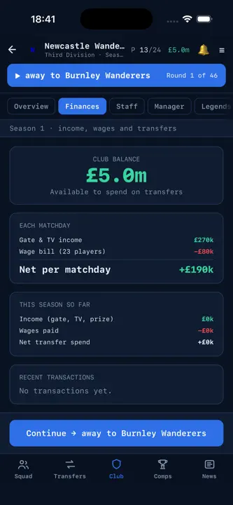 Tactical manager screenshot 2