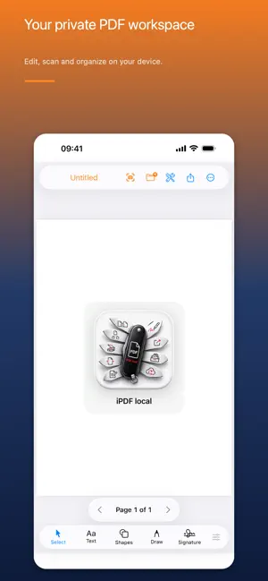 iPDF local: PDF Editor screenshot 1