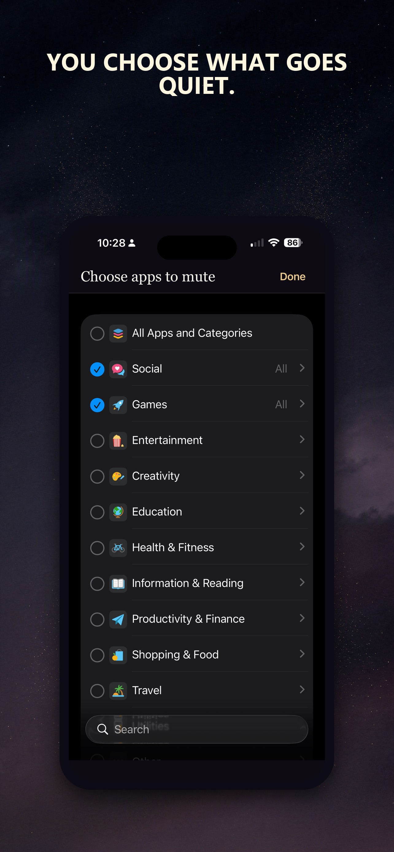 Screenshot 3 of Mute: Life Clock & Focus