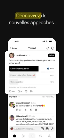 Capture d'écran de Threads sur iPhone 2