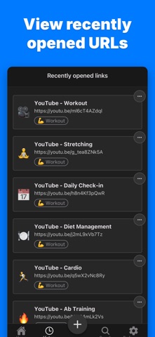 LinkList - Open Links Quickly iPhone screenshot