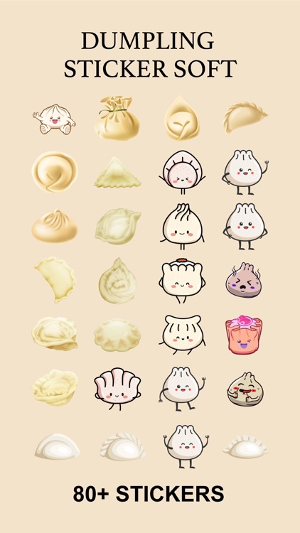 Dumplings Stickers Soft