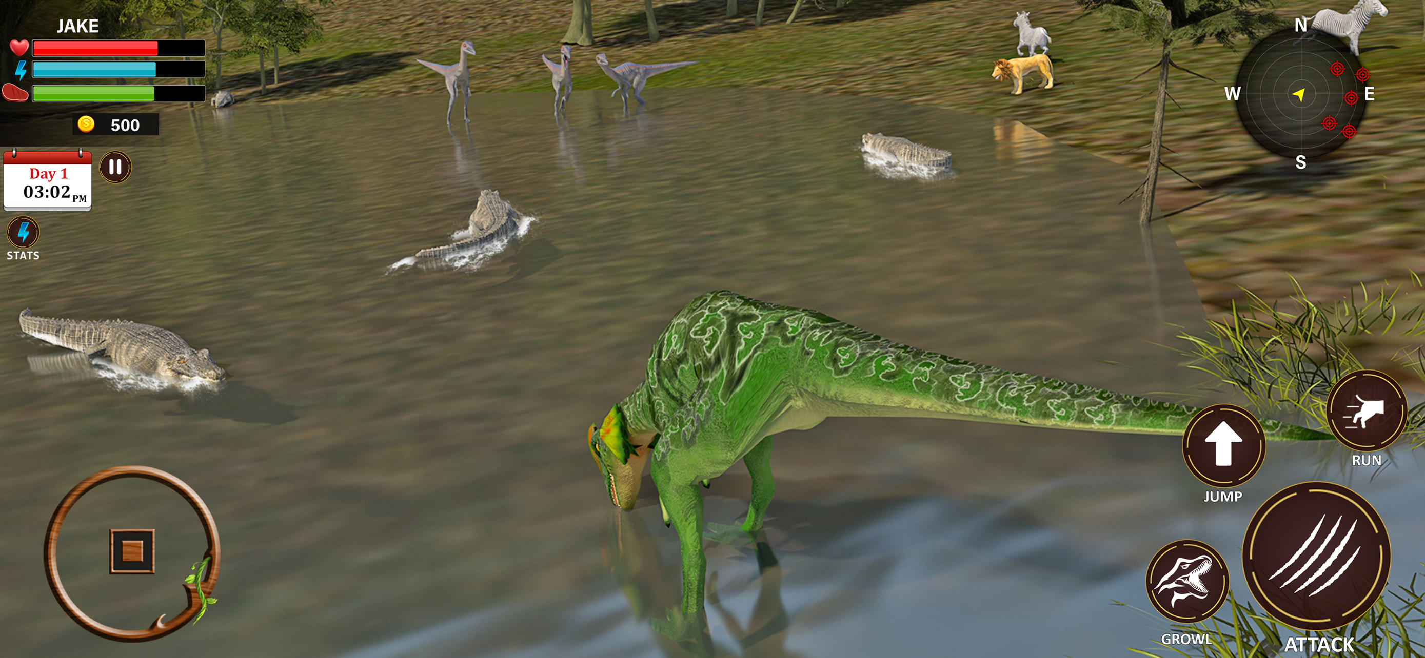 Wild Dinosaur Survival Sim 3D screenshot 5