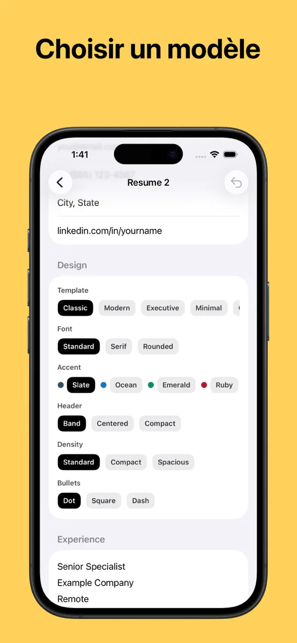 Screenshot #2 pour Créateur de CV - ReadyCV