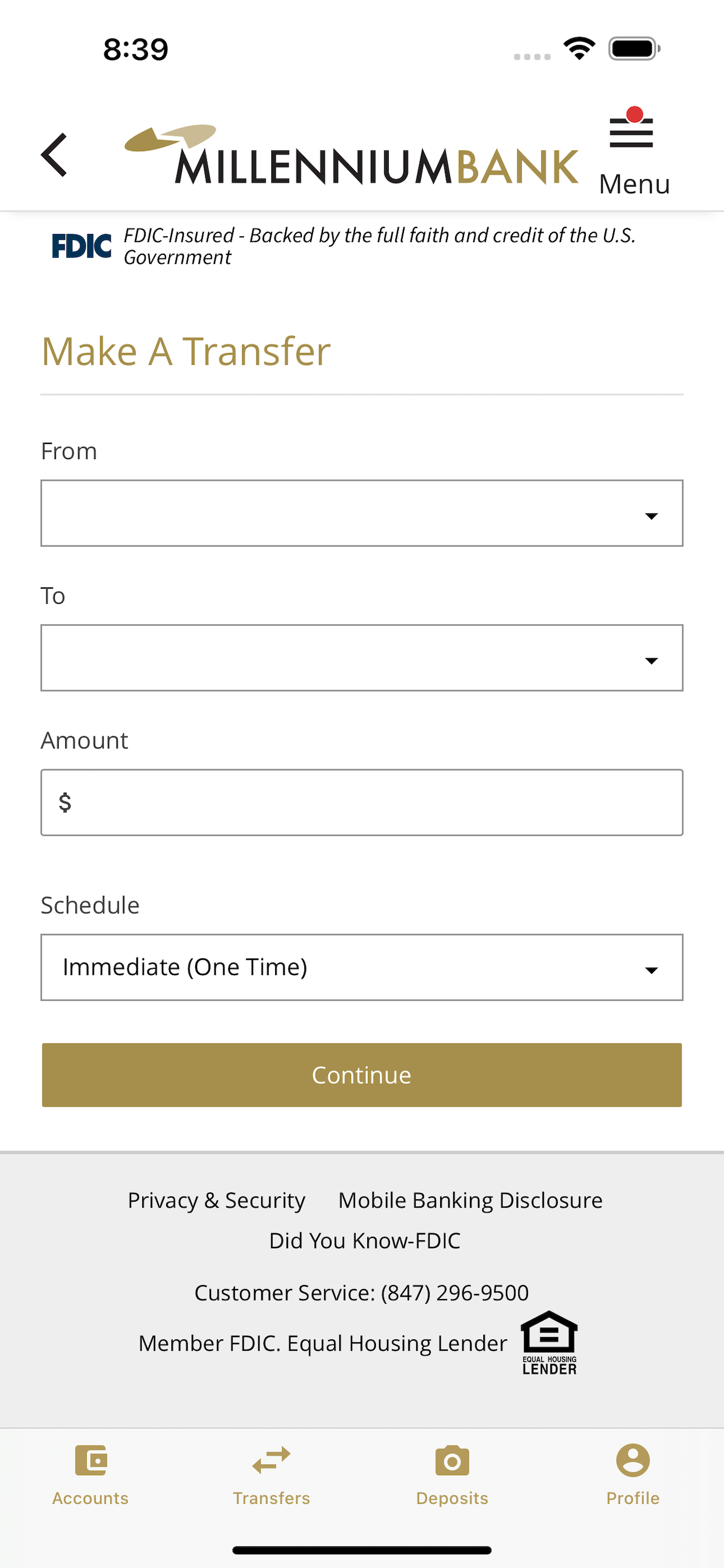 Millennium Bank screenshot 4