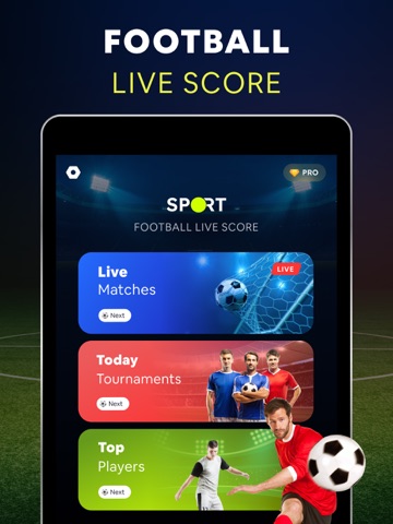 Live Football TV : HD TV Score iPad screenshot