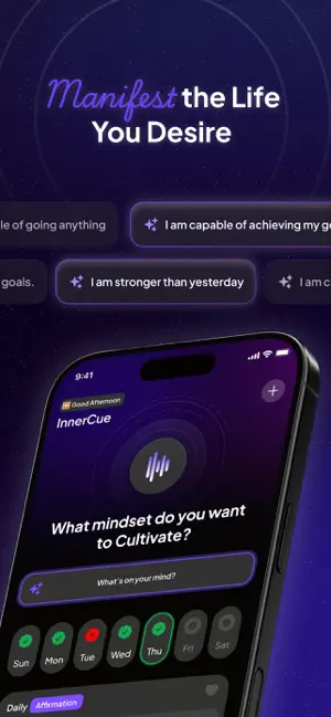 AI Affirmation App | Innercues screenshot 1