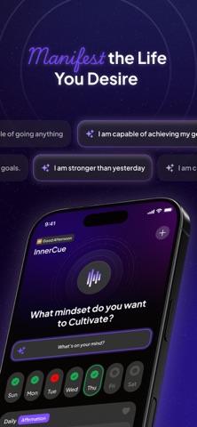AI Affirmation App | Innercues iPhone screenshot