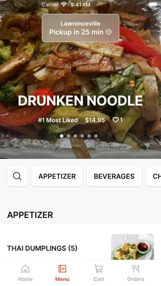 Danthai Restaurant iPhone screenshot 2 - Food & Drink app