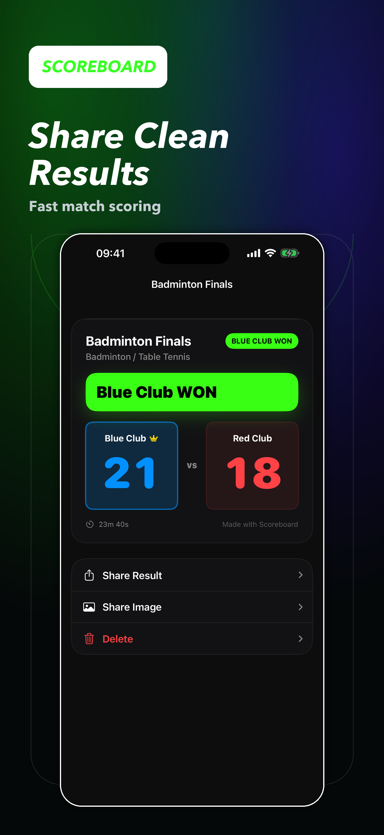 Scoreboard: Match Scorekeeper