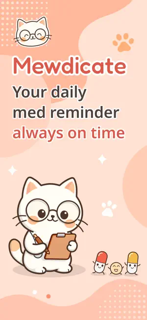 Pill Reminder - Mewdicate screenshot 1