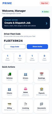 Prime Fleet Manager screenshot 1