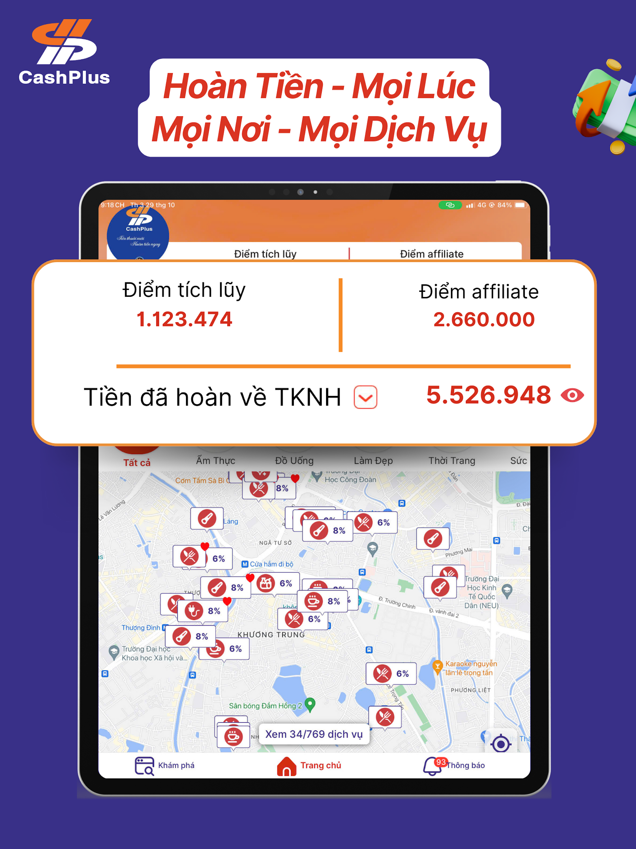 CashPlus Hoàn Tiền