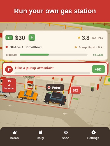 Fuel Baron: Gas Station iPad screenshot