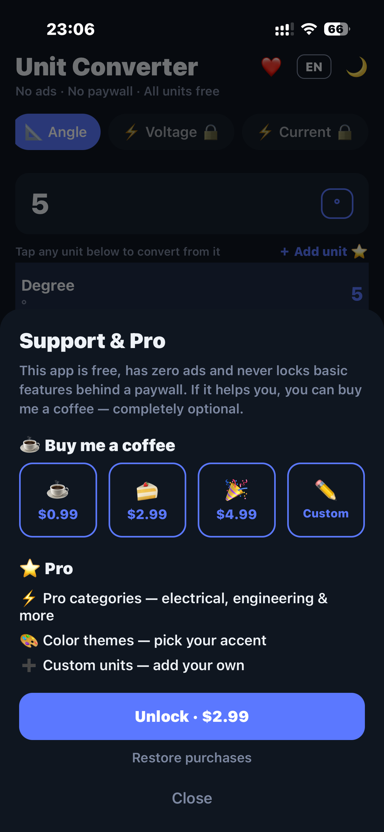Unit Converter: No Ads screenshot 4