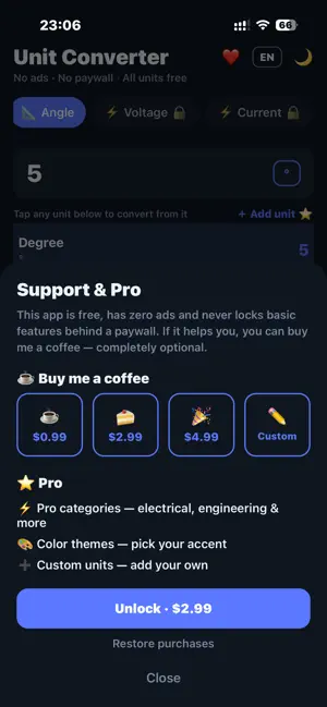 Unit Converter: No Ads screenshot 4