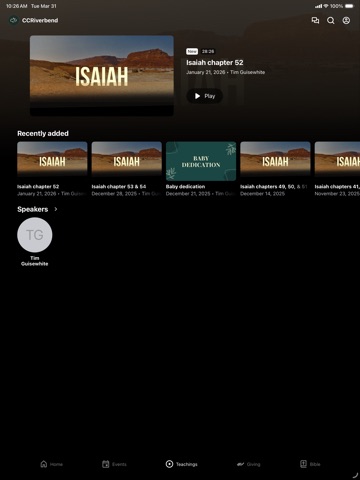 Calvary Chapel Riverbend iPad screenshot