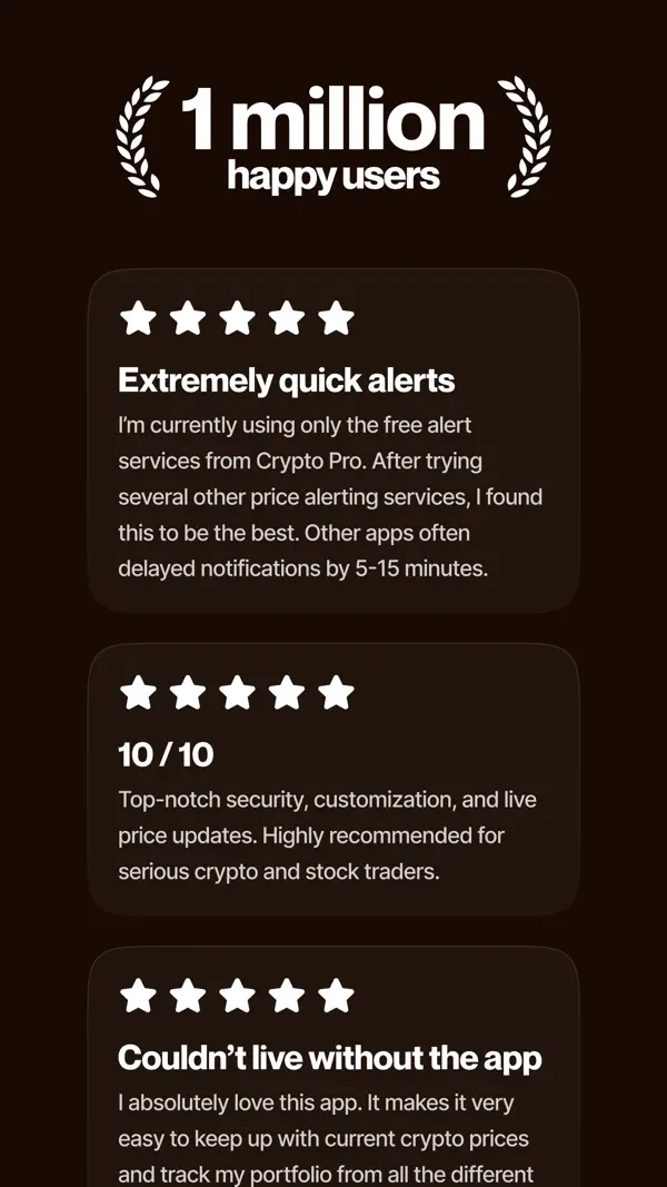 Crypto Pro — Krypto-Tracker iPhone App Screenshot 7 – Finanzen