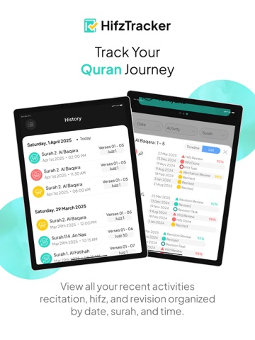 Hifz Tracker iPad screenshot