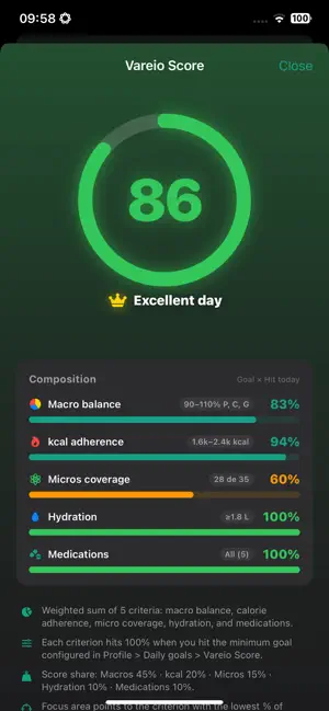 Vareio Nutri screenshot 2