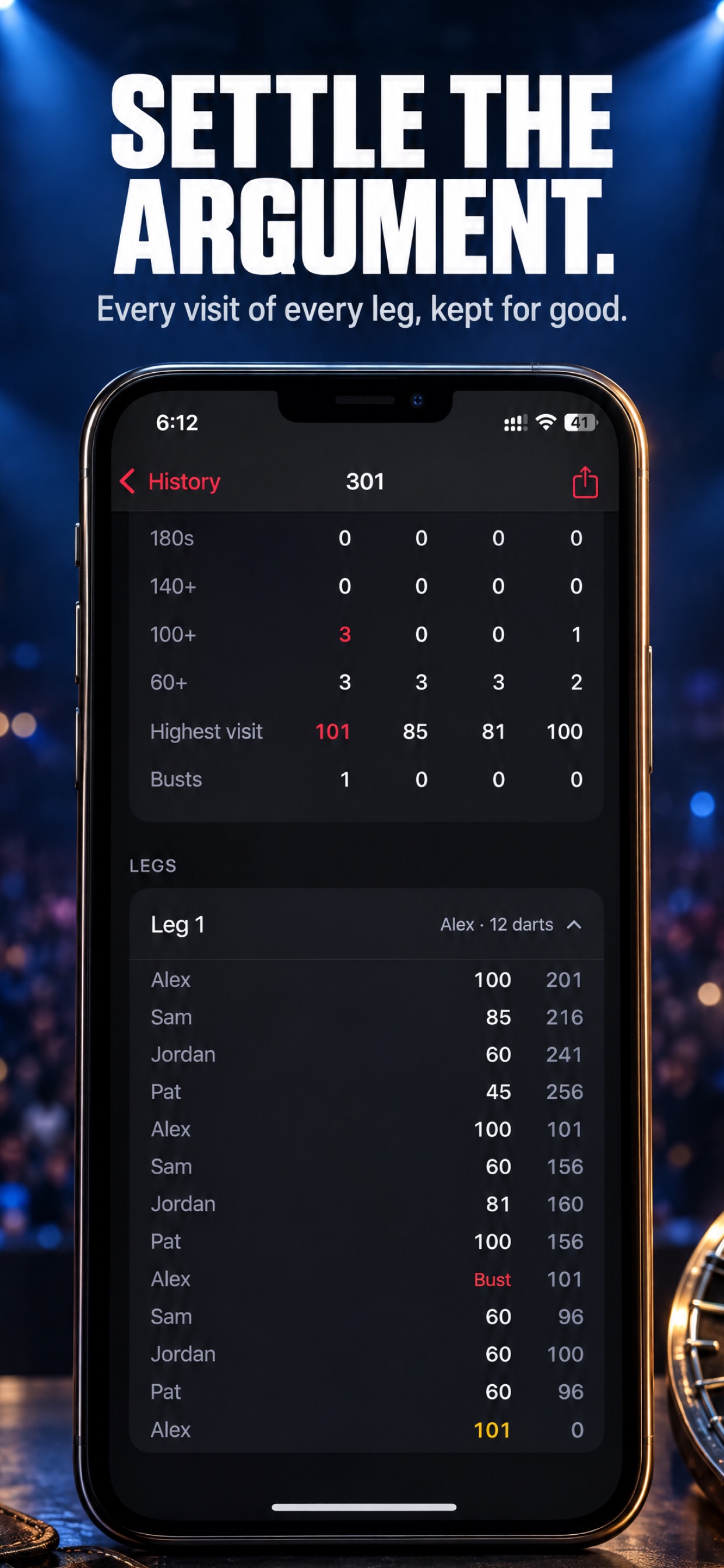 Screenshot 4 of Darts Counter: Scorer & 501