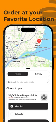 High Pointe Burger Jointe iPhone screenshot