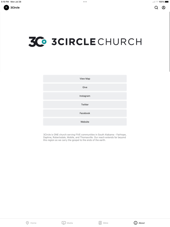3Circle Church App iPad screenshot 3 - Lifestyle app