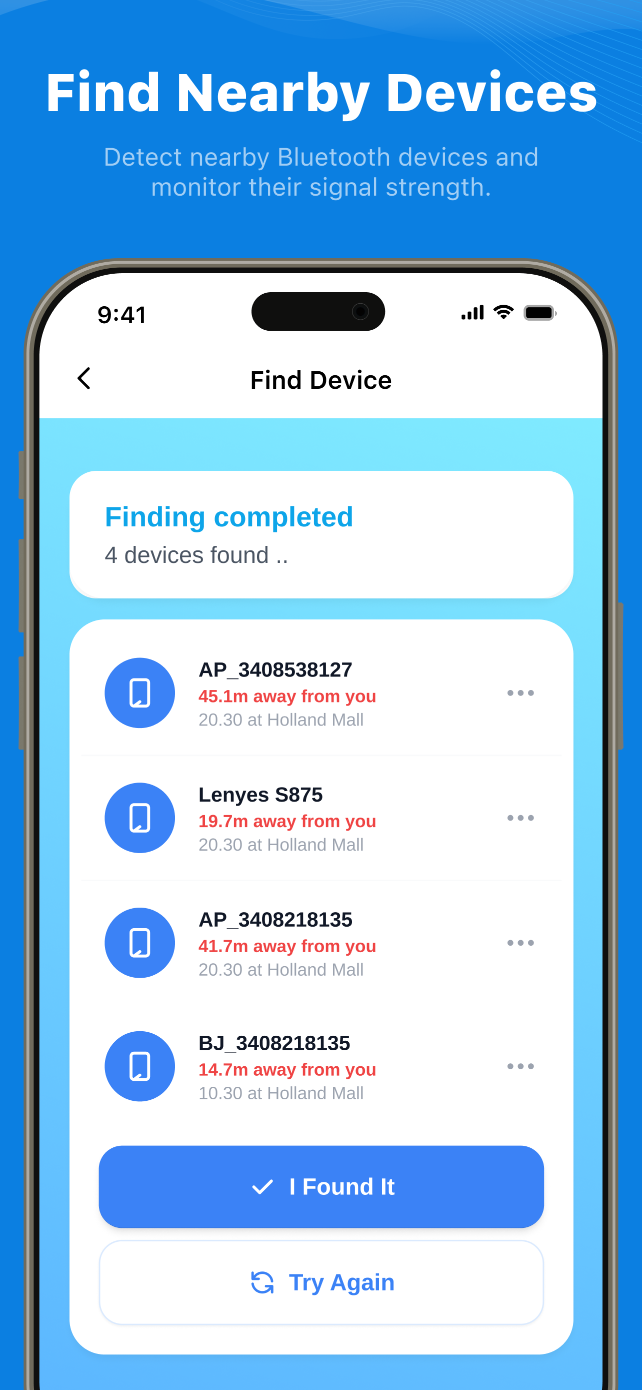 Bluetooth Finder, Find Device screenshot 2