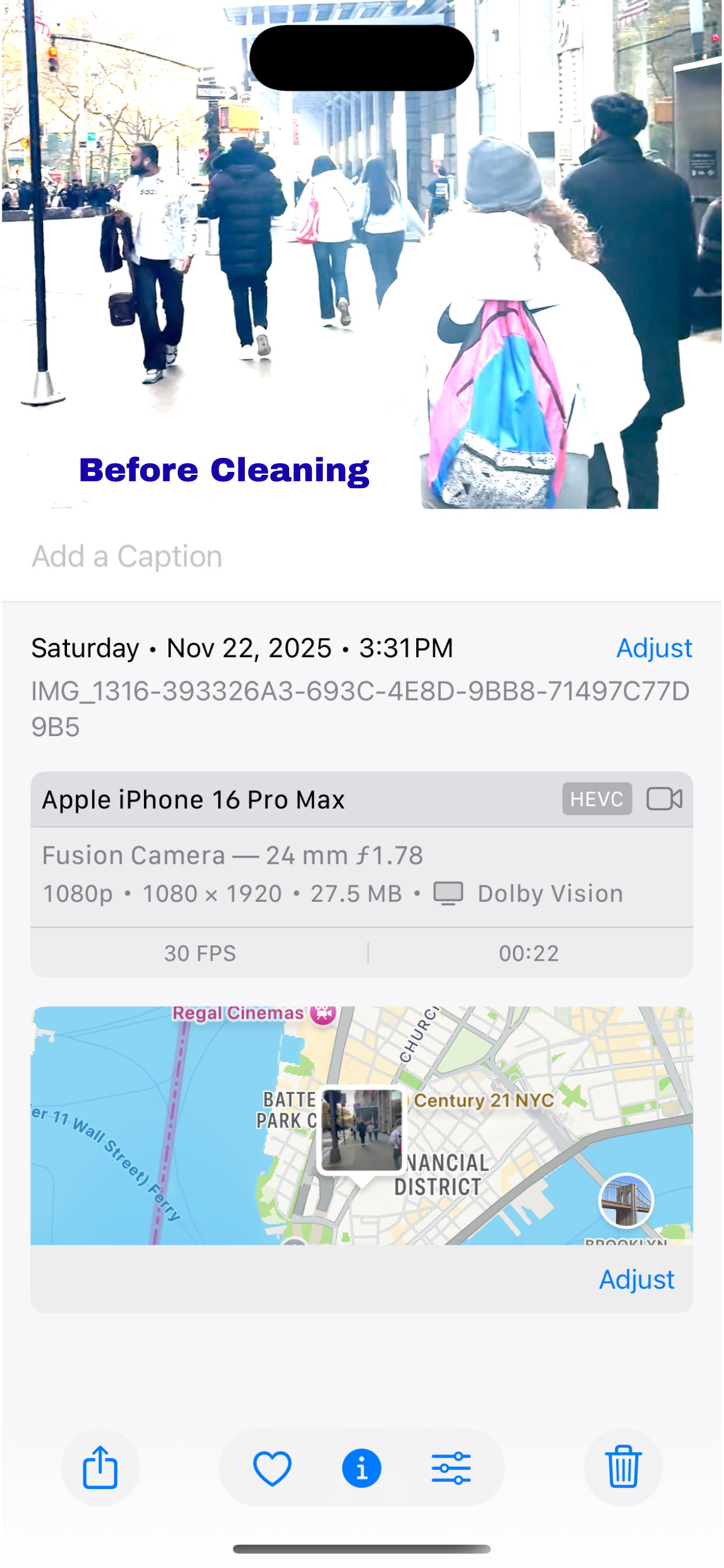 Video Metadata Cleaner
