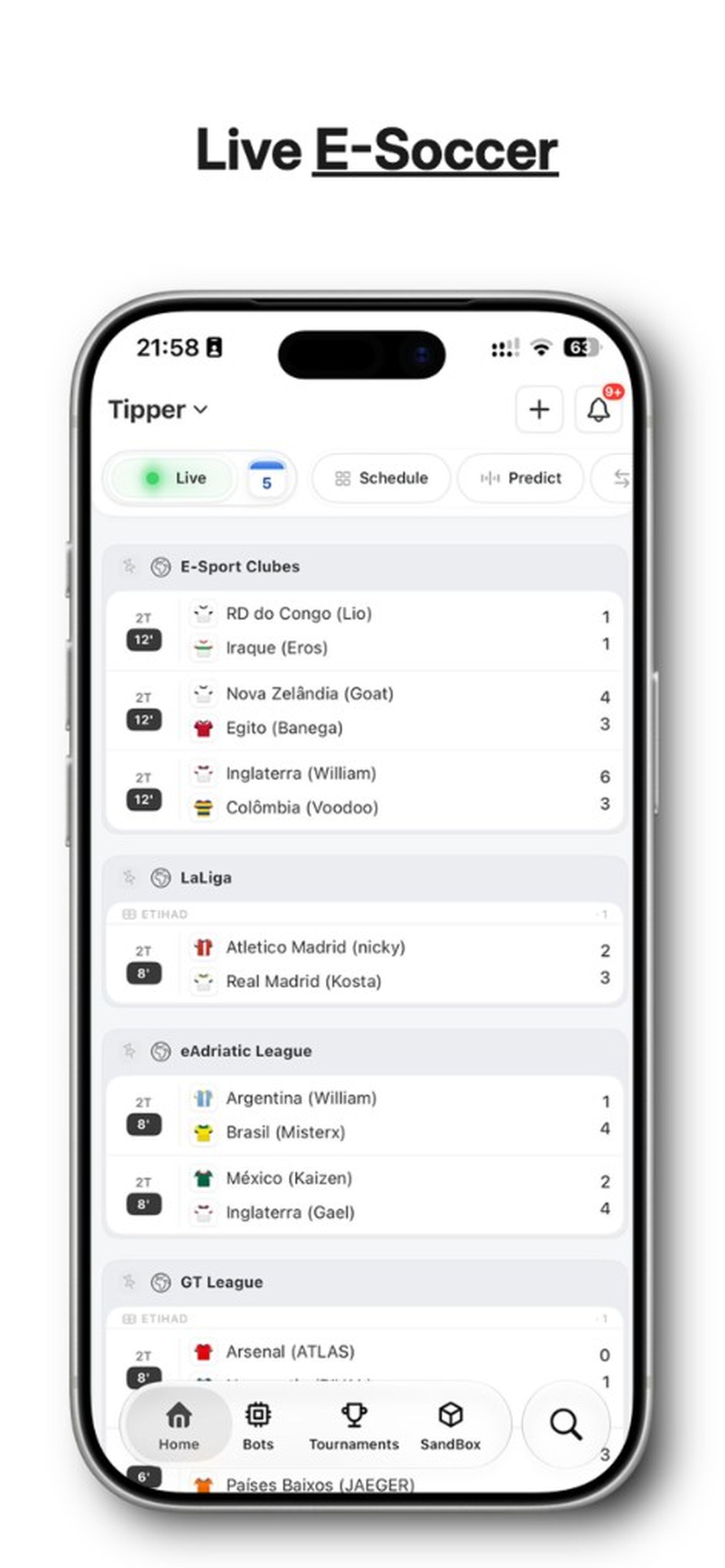 Tipper - E-Soccer Live screenshot 2