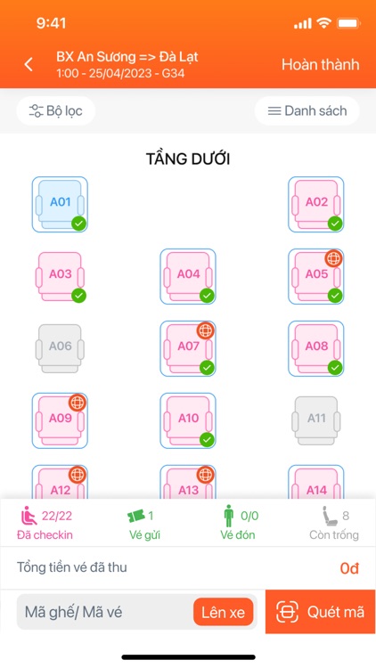 FUTA - App điều hành xe tuyến