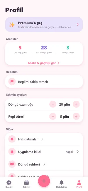 Adet Takvimi: Regl & Gebelik screenshot 4