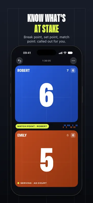 Tennis Scores: Match Tracker screenshot 2 of 5