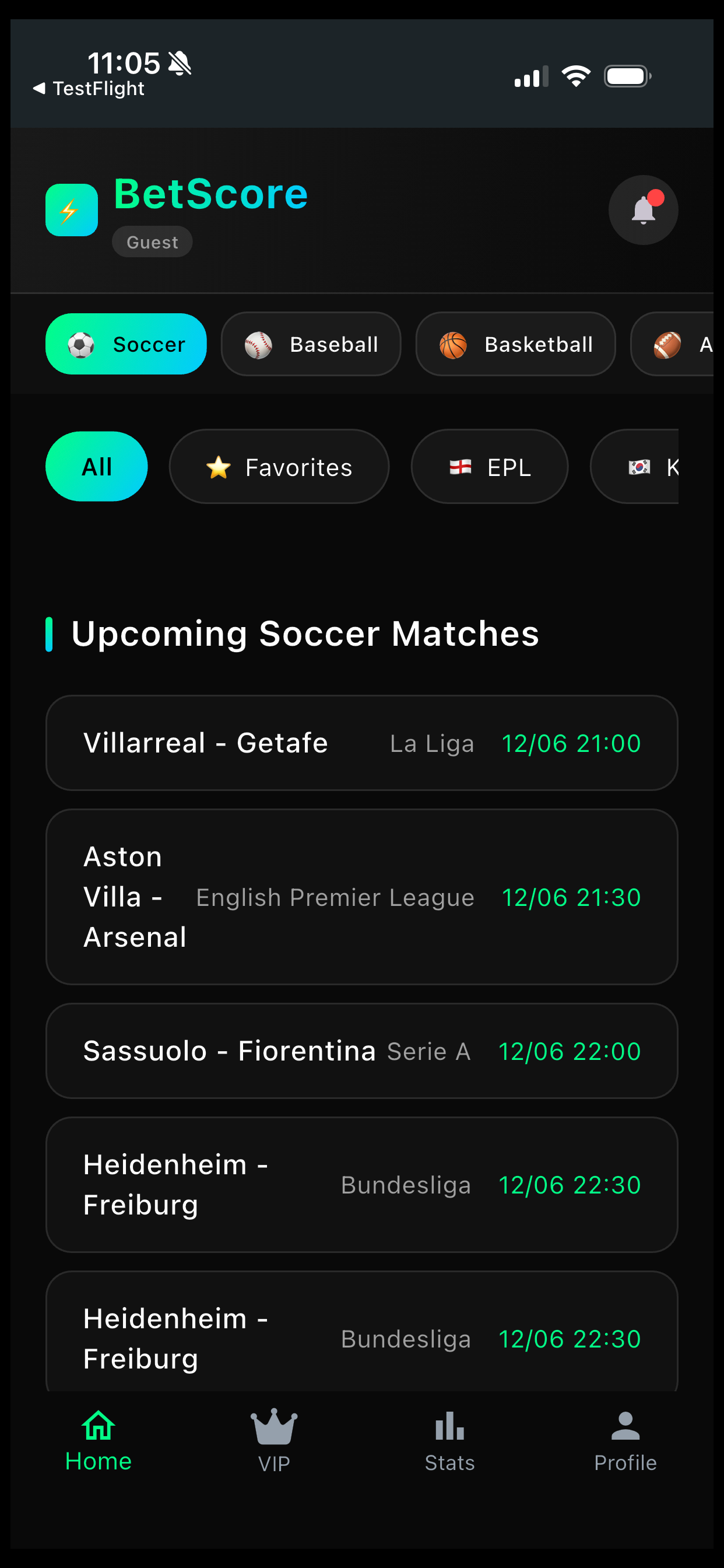 BetScore - AI Sports Analytics