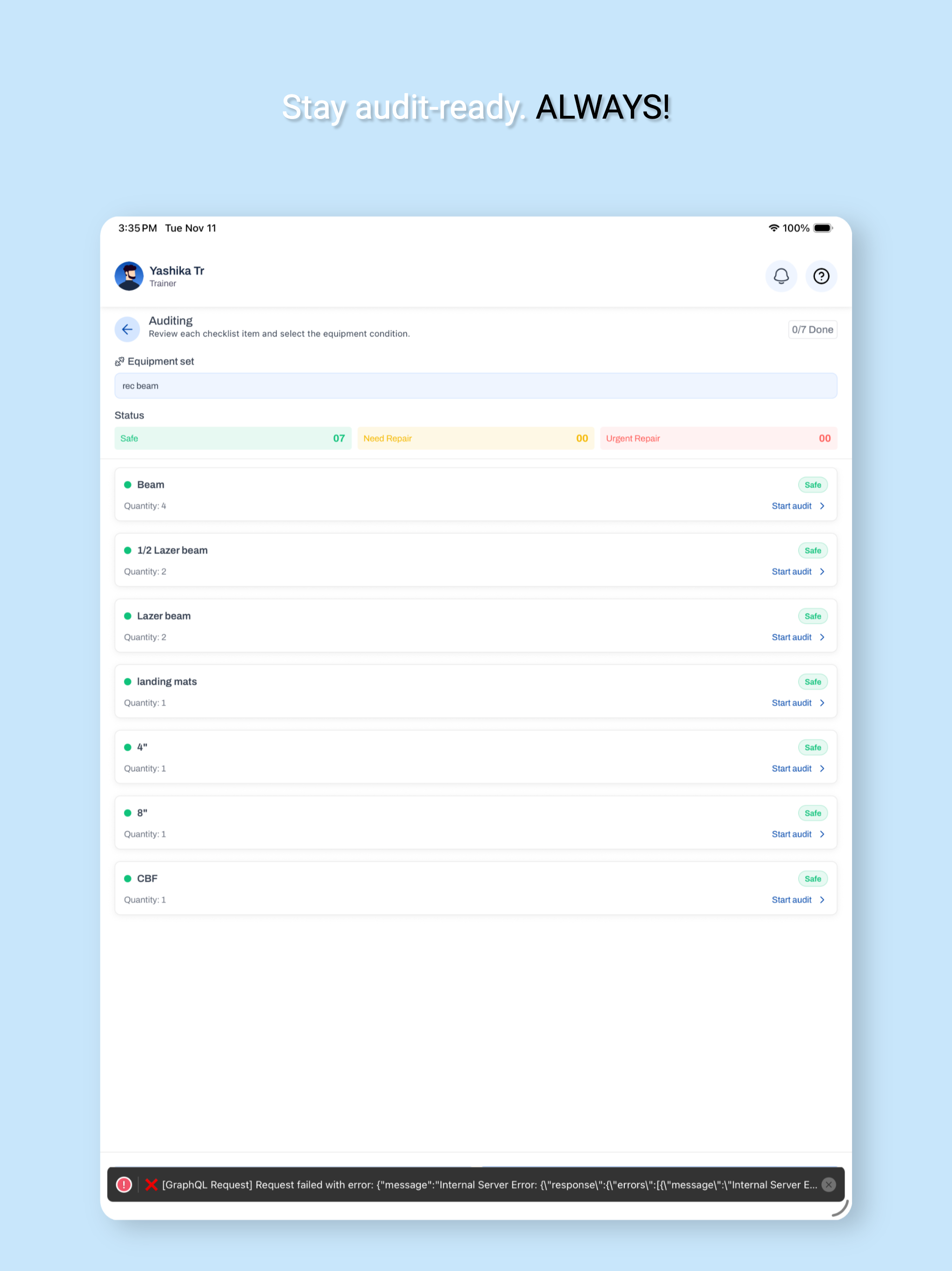 Gym Care App