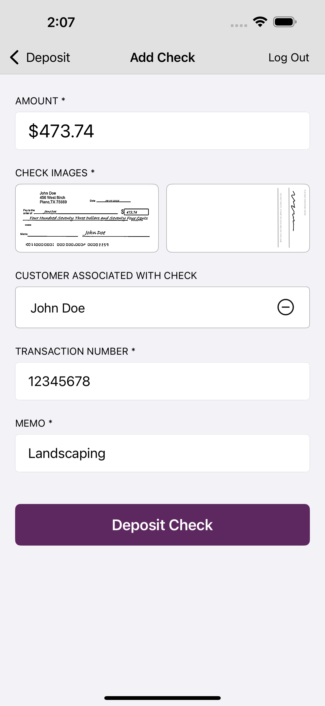 PS Bank Business Check Deposit screenshot 4